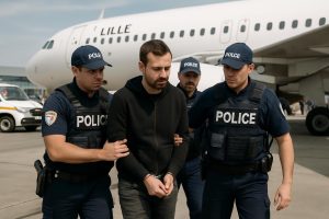 interpellation à lille de l'homme recherché pour meurtre et tentative de meurtre suite à une enquête liée à un avion. suivez les détails de cette opération policière.