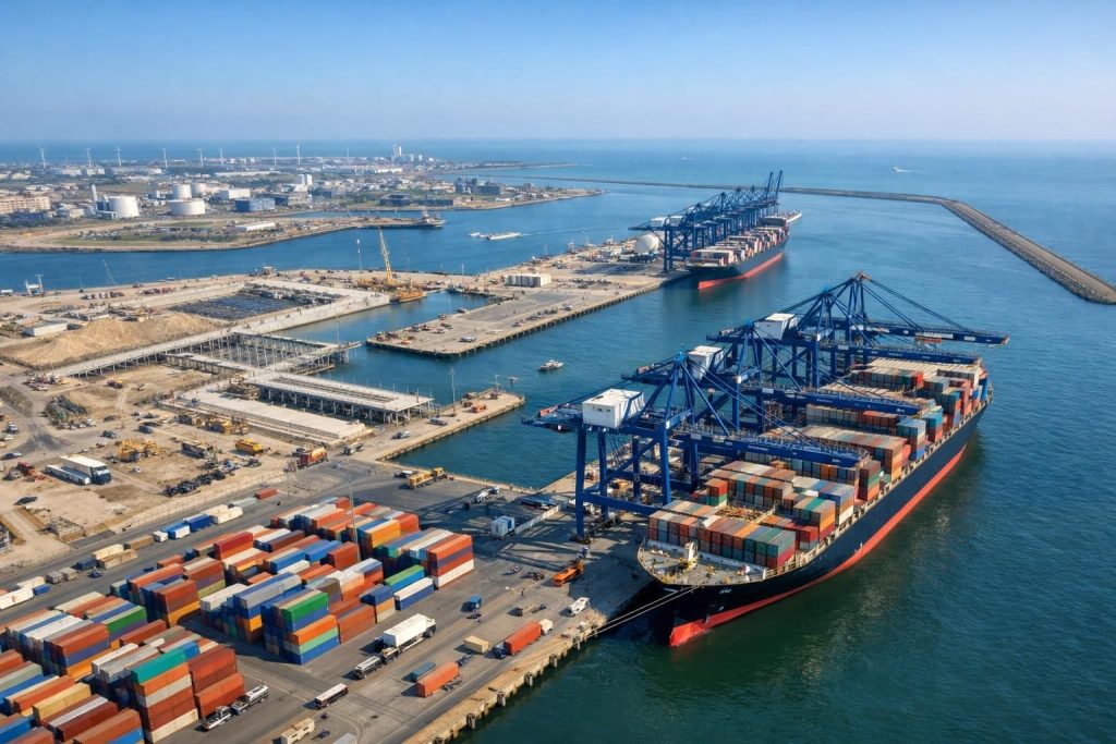 dunkerque-port investit 300 millions d'euros dans le projet cap 2020 pour doubler la capacité de traitement des conteneurs et renforcer son rôle stratégique en logistique maritime.