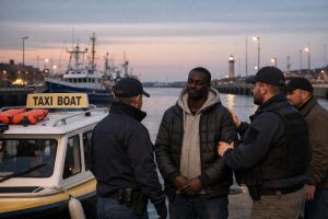à dunkerque, un soudanais intercepté selon la nouvelle doctrine des 'taxi boat' a été finalement relaxé par la justice, soulevant des questions sur l'application de cette politique.