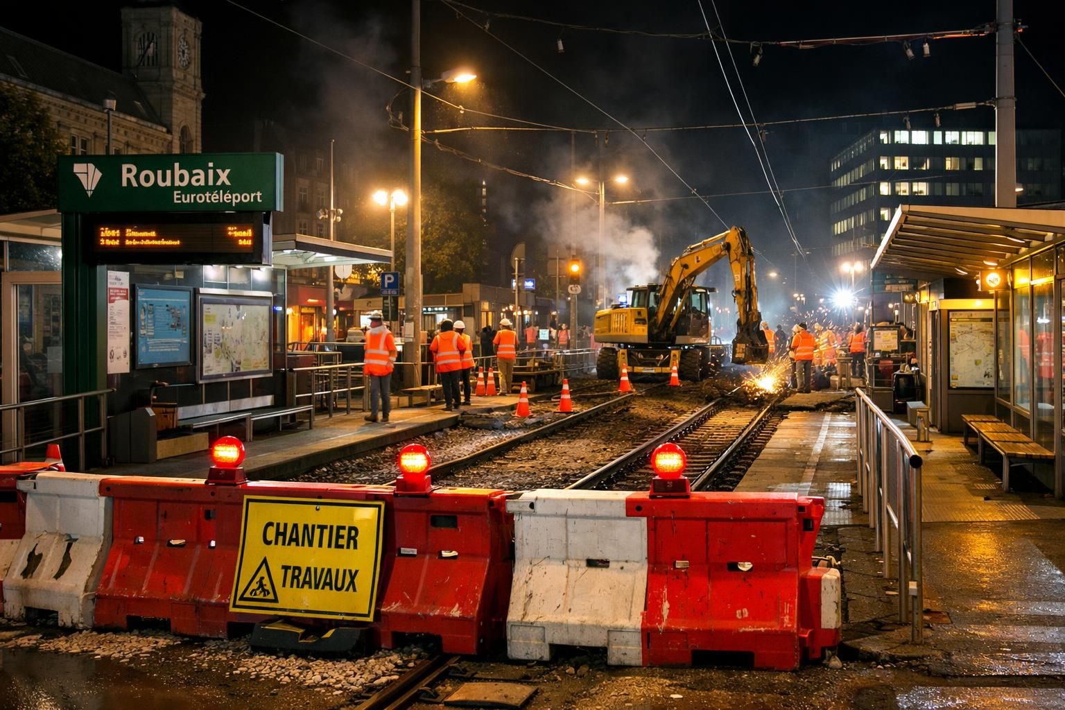 ilévia informe d'une interruption nocturne prolongée du tramway à roubaix dans la métropole lilloise, impactant les déplacements. retrouvez toutes les infos et alternatives.