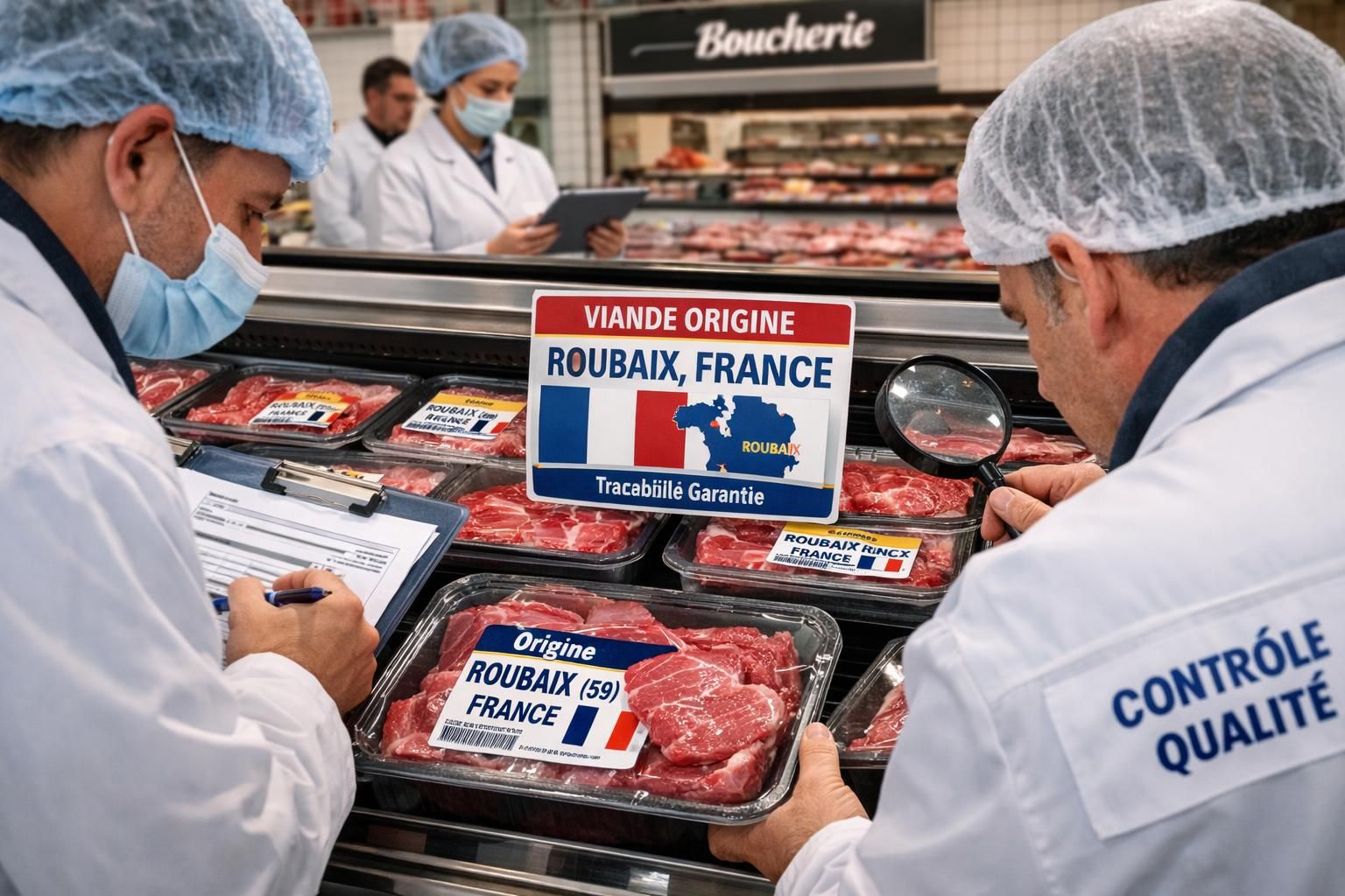 découvrez comment une inspection rigoureuse garantit la traçabilité et la qualité de la viande dans un supermarché de roubaix, assurant sécurité et transparence aux consommateurs.