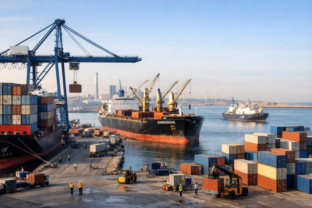 le port de dunkerque anticipe une croissance notable du trafic en 2025, promettant une année dynamique et pleine d'opportunités pour le commerce maritime.