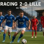 ligue 1 : le racing domine lille 2-0 à la mi-temps grâce à une première période parfaitement maîtrisée.