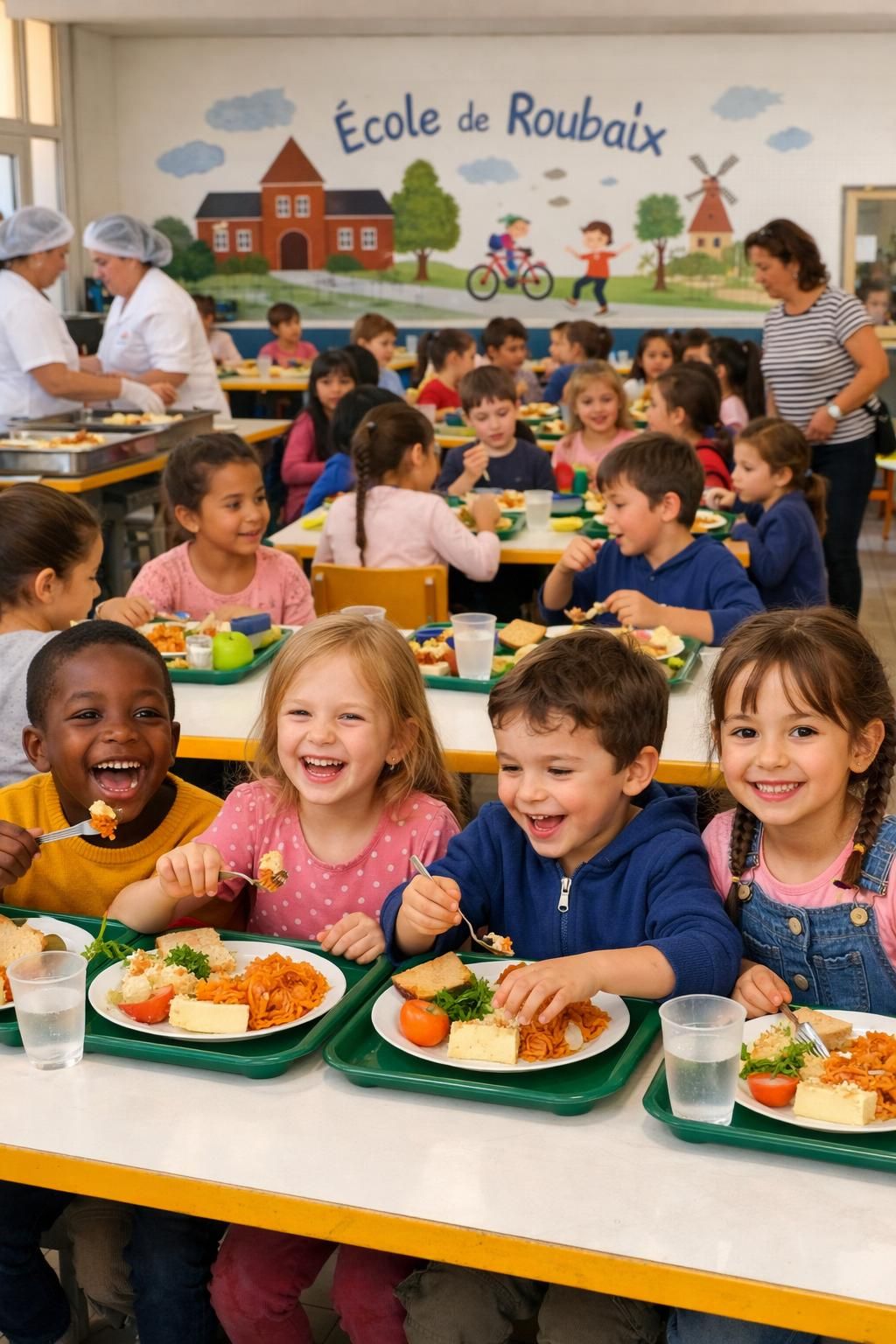 à roubaix, face à la pression, karim amrouni rétablit la cantine gratuite sans conditions pour les municipales, une mesure clé qui marque un retour aux engagements sociaux dans la ville.