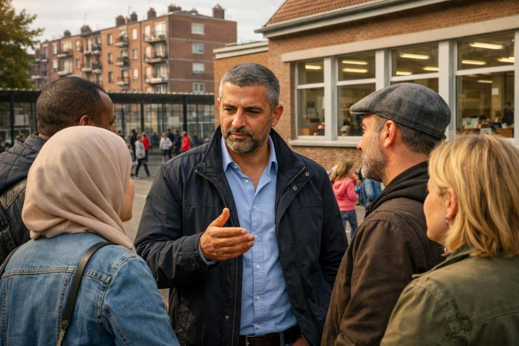 lors des municipales à roubaix, karim amrouni proposait un accès gratuit à la cantine sous condition d'un engagement des parents, une mesure qui suscite le débat.