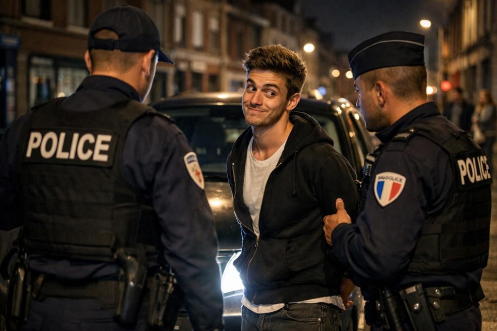 à roubaix, un individu contrôlé sans ceinture de sécurité livre de nombreuses surprises aux forces de police lors de son contrôle.