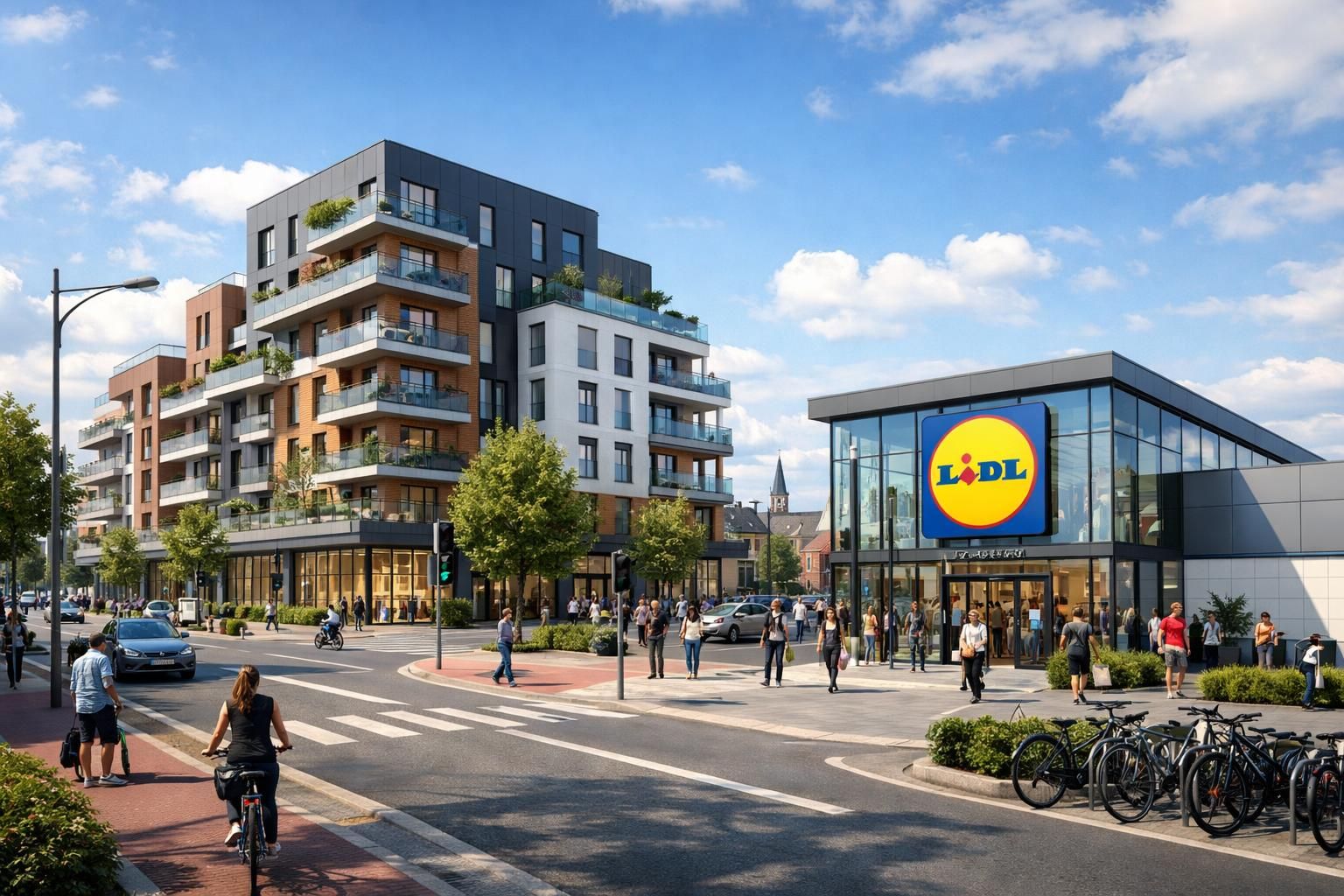 à roubaix, vinci lance un projet immobilier majeur avec la construction de 133 logements et un nouveau supermarché lidl, offrant un cadre de vie moderne et pratique.