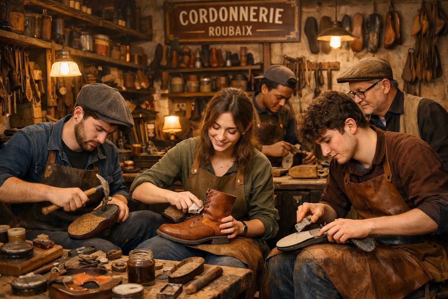 à roubaix, l'école de la réparation forme les jeunes aux métiers de l'artisanat, leur permettant de développer des compétences uniques et de s'épanouir professionnellement.