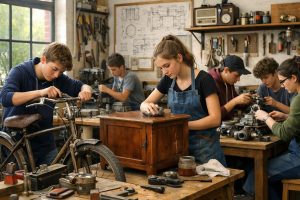 à roubaix, l'école de la réparation forme les jeunes aux métiers de l'artisanat, leur permettant de développer des compétences précieuses et de s'épanouir professionnellement.