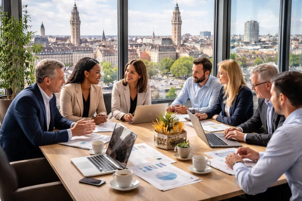 service de communication régionale professionnelle dédié aux entreprises du nord et aux acteurs économiques de lille, pour renforcer votre visibilité locale et développer votre réseau.