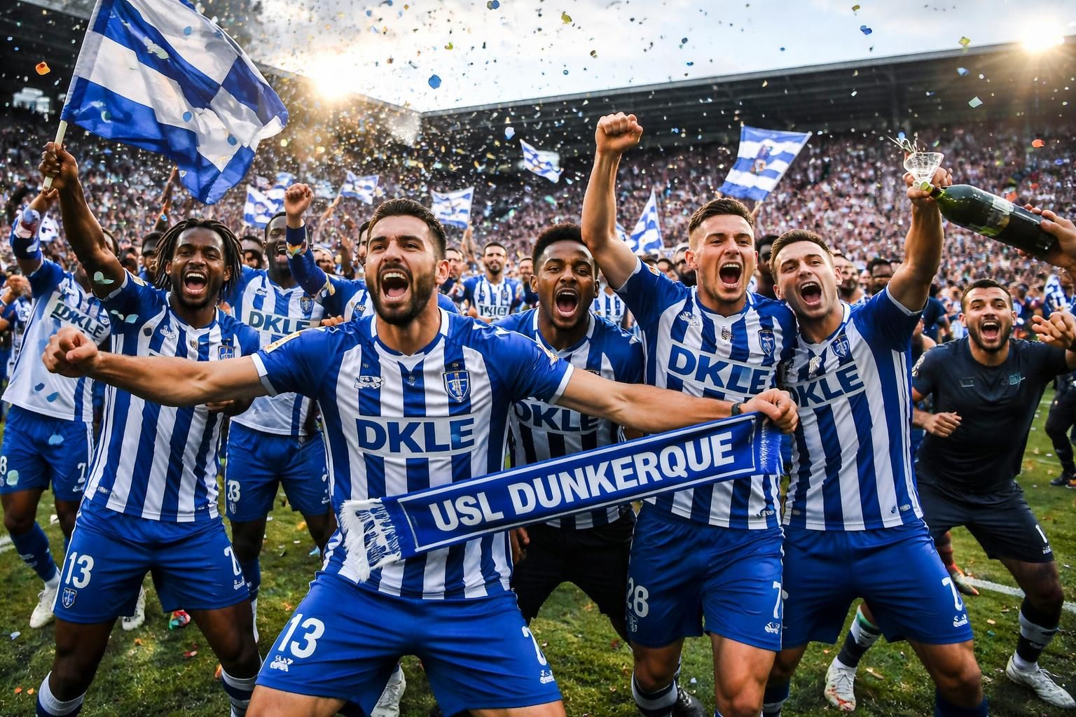 revivez la 27ème journée de d1 où dunkerque surprend tout le monde en remportant une victoire éclatante, bouleversant ainsi le classement.