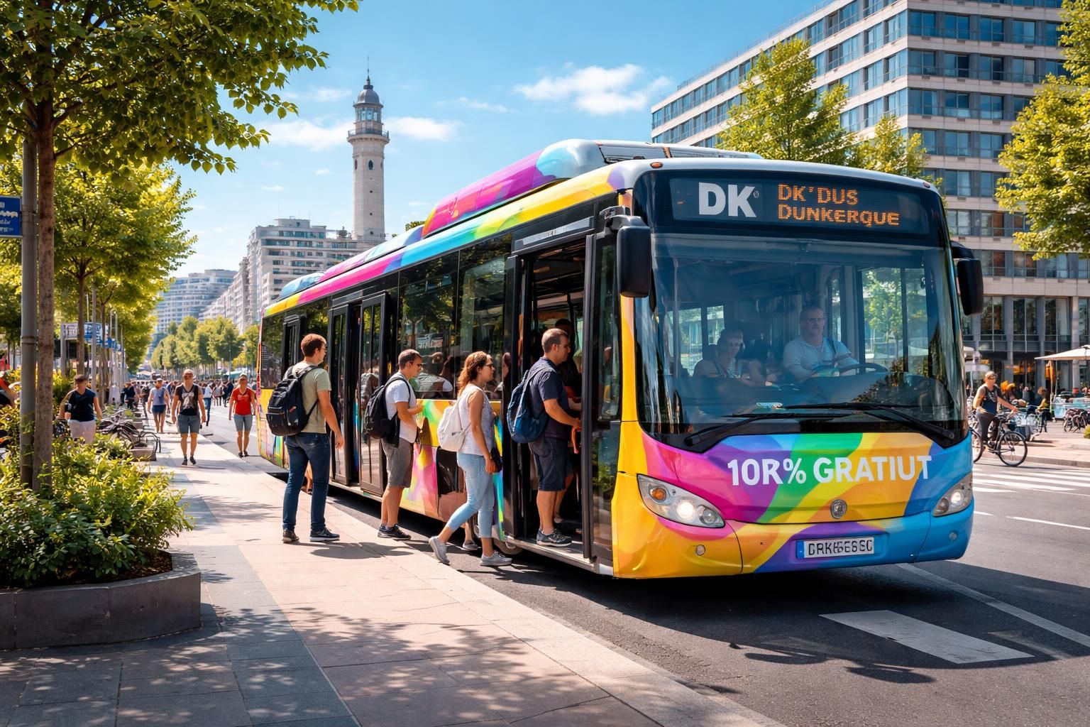 dunkerque réalise un rêve inspiré de new york en lançant la gratuité des transports en commun, favorisant la mobilité durable et l'accès pour tous.