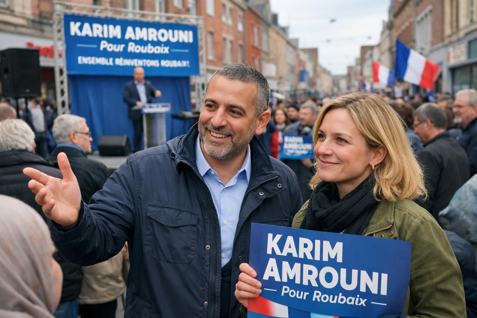 lors des élections municipales à roubaix, la directrice de campagne de karim amrouni est confrontée à des accusations de propos racistes, suscitant une polémique au sein de la campagne.