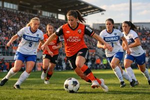 découvrez comment l'équipe féminine de football d3 de lorient affirme sa puissance et maintien la pression sur le leader roubaix dans une compétition intense.