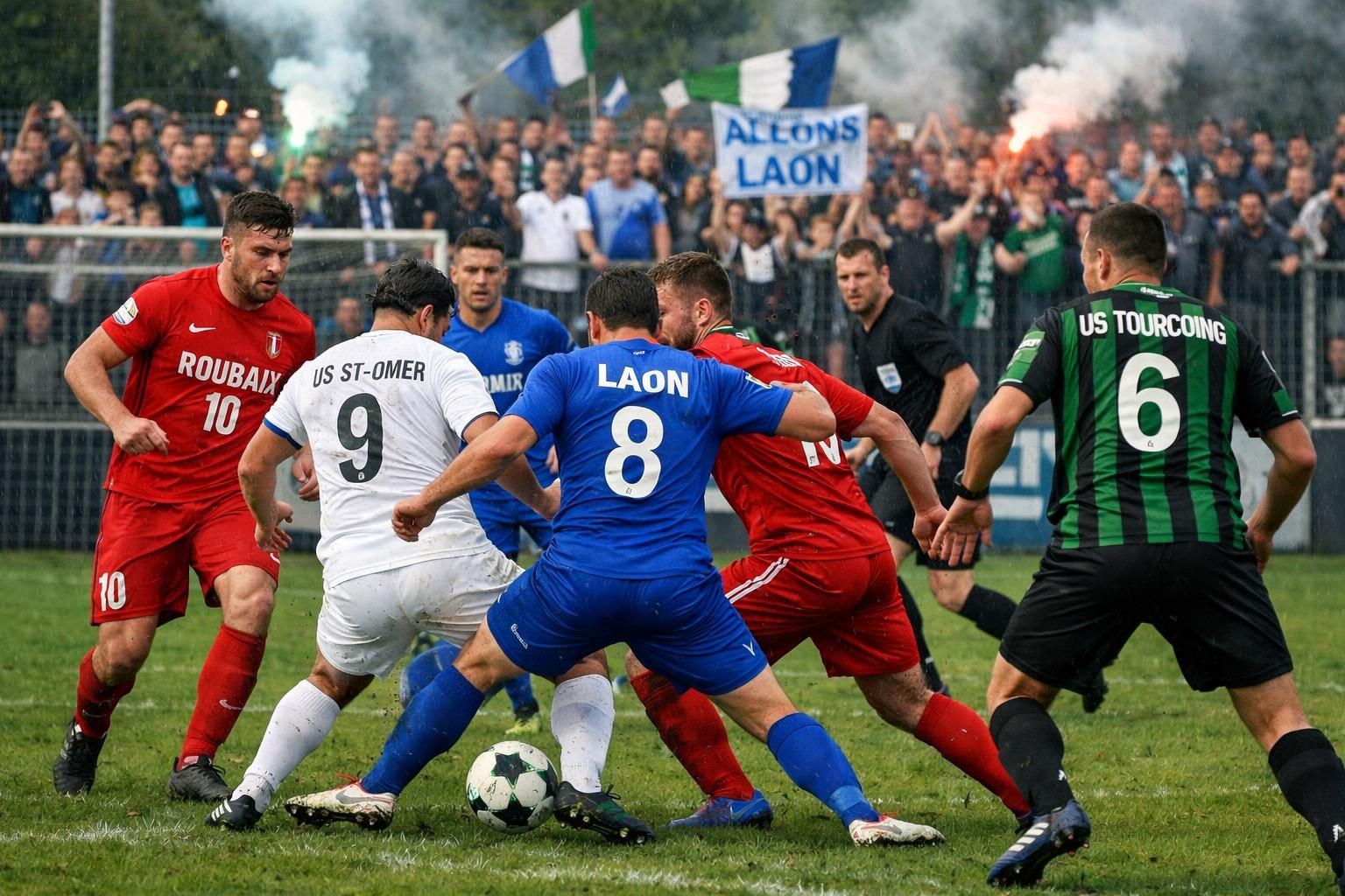 football (r1) : saint-omer, laon, roubaix et tourcoing pénalisés de 3 points, une sanction jugée extrêmement sévère et vivement contestée.