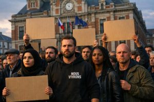 découvrez l'intervention percutante des militants de nous vivrons lors du meeting de guiraud à roubaix, appelant à lutter contre l'antisémitisme dans nos mairies.