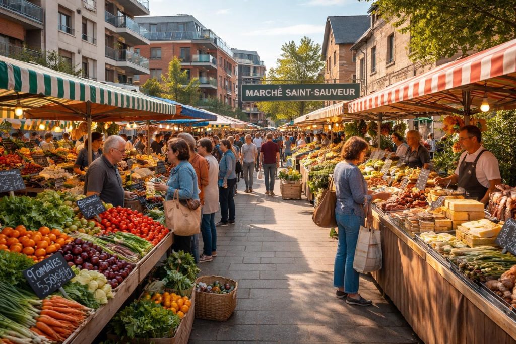 découvrez le nouveau chapitre du marché saint-sauveur, qui change de quartier pour offrir un espace modernisé tout en préservant son histoire et son ambiance unique.