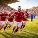 revivez la victoire d'annecy contre dunkerque en ligue 2 et découvrez comment cette victoire leur permet de monter dans le classement général.