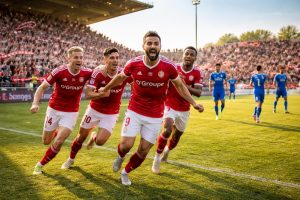 revivez la victoire d'annecy contre dunkerque en ligue 2 et découvrez comment cette victoire leur permet de monter dans le classement général.