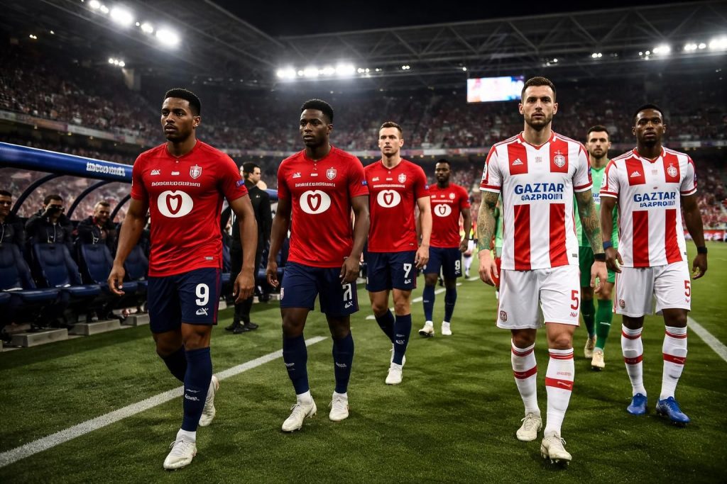 découvrez les compositions officielles des équipes pour le match lille contre étoile rouge. analyse complète et dernières mises à jour avant le coup d'envoi.