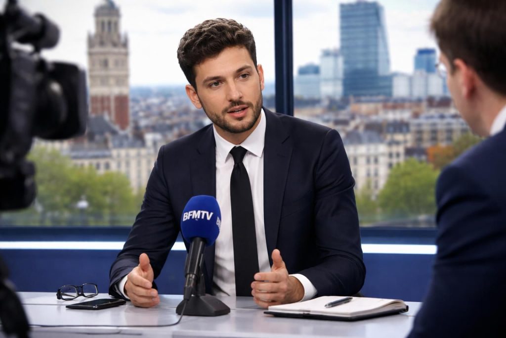 lors des municipales à roubaix, david guiraud critique vivement sur bfm lille la domiciliation de karim amrouni à lille, soulevant des questions sur sa légitimité locale.