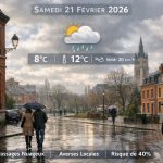 découvrez les prévisions météo pour roubaix et ses alentours le samedi 21 février 2026 : températures, conditions et conseils pour bien préparer votre journée.