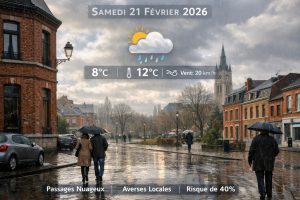 découvrez les prévisions météo pour roubaix et ses alentours le samedi 21 février 2026 : températures, conditions et conseils pour bien préparer votre journée.