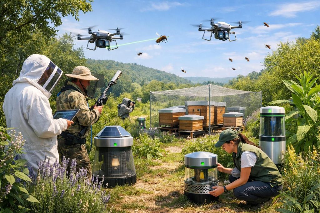 découvrez des stratégies innovantes et efficaces pour lutter contre l'invasion des frelons asiatiques et protéger la biodiversité locale.