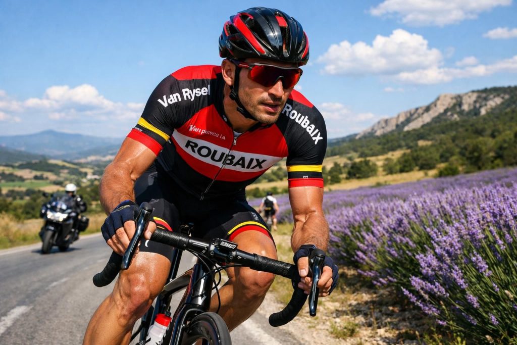 découvrez comment arnaud tendon explique que le vélo van rysel-roubaix s'adapte parfaitement à son style de course lors du tour de la provence.