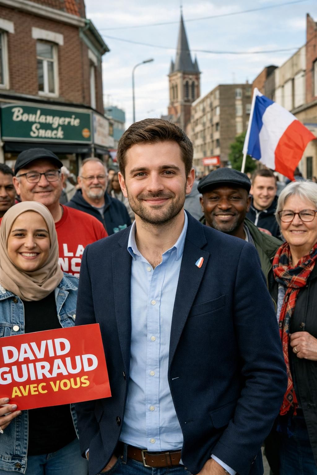 à roubaix, la france insoumise intensifie ses efforts pour garantir la victoire de david guiraud aux prochaines élections.