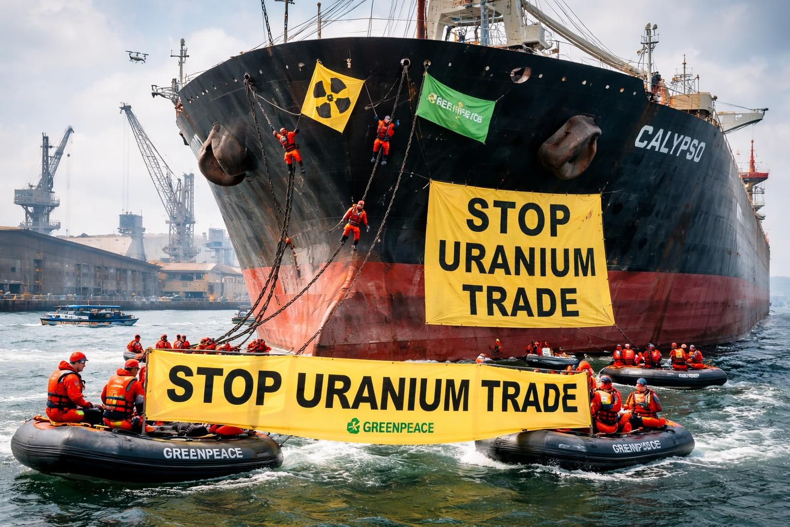 découvrez comment greenpeace a stoppé un cargo à dunkerque, révélant les enjeux du commerce de l'uranium entre la france et ses partenaires internationaux.