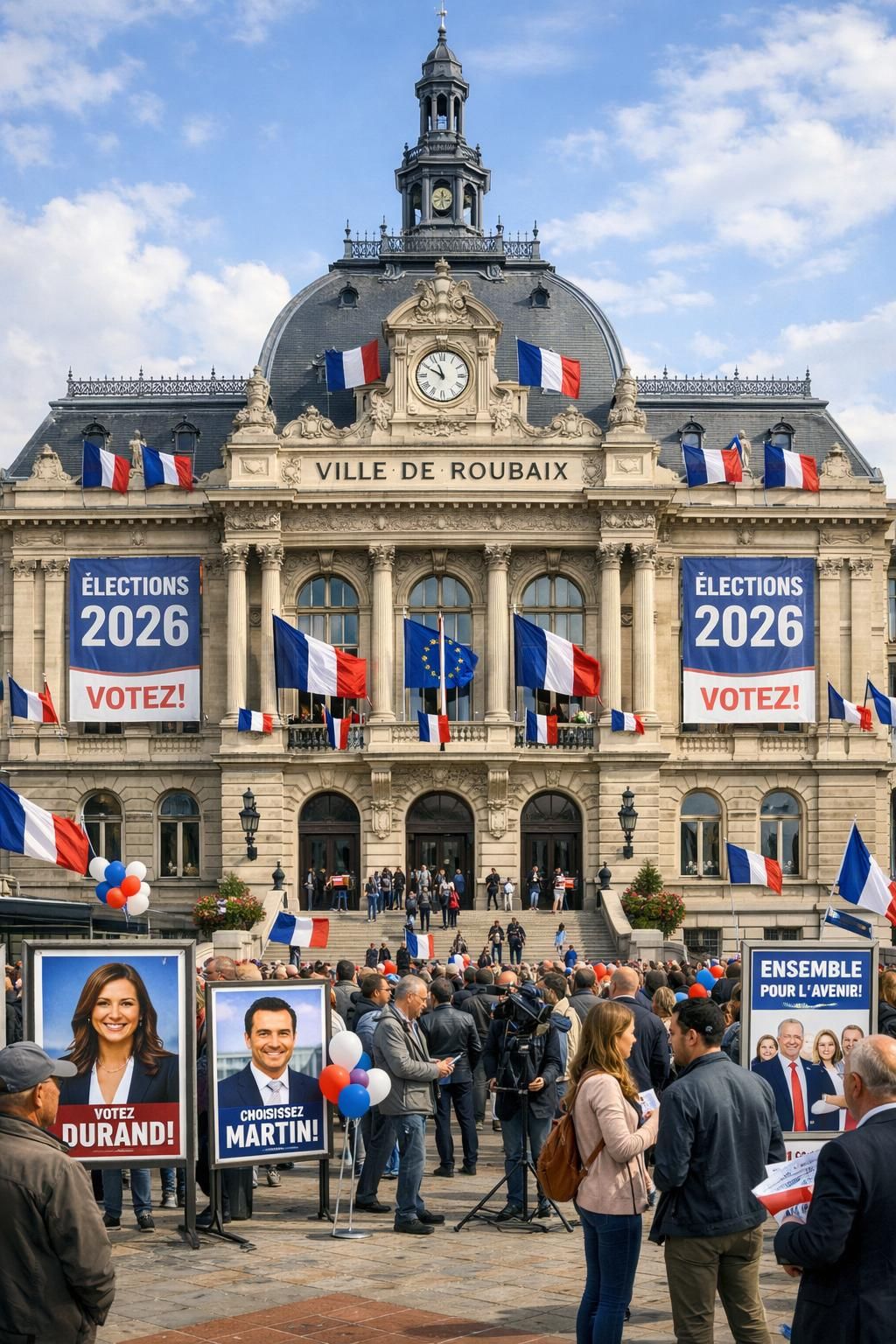 le maire divers droite de roubaix affirme qu'échanger des idées ne signifie pas conclure une alliance politique, démentant ainsi toute entente prévue.