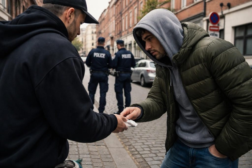 découvrez comment un échange de drogue audacieux s'est déroulé à lille, juste sous le nez de la police, sans qu'ils ne s'en aperçoivent, suscitant étonnement et inquiétude.