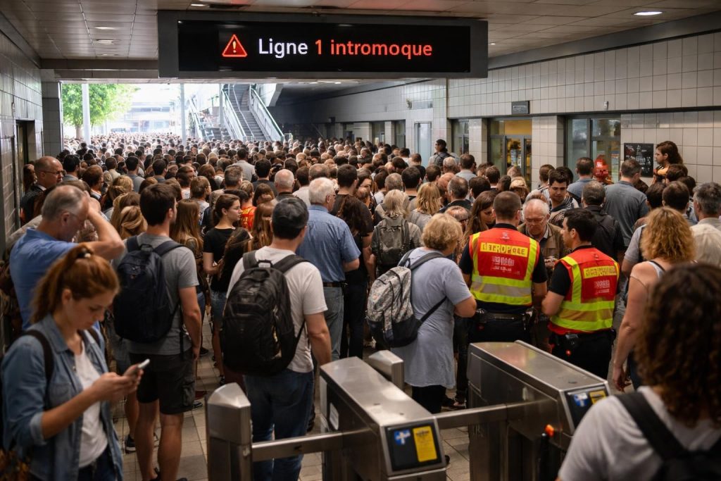 à lille, la ligne 1 du métro est perturbée toute la journée en raison de pannes, entraînant des retards et des désagréments pour les voyageurs.