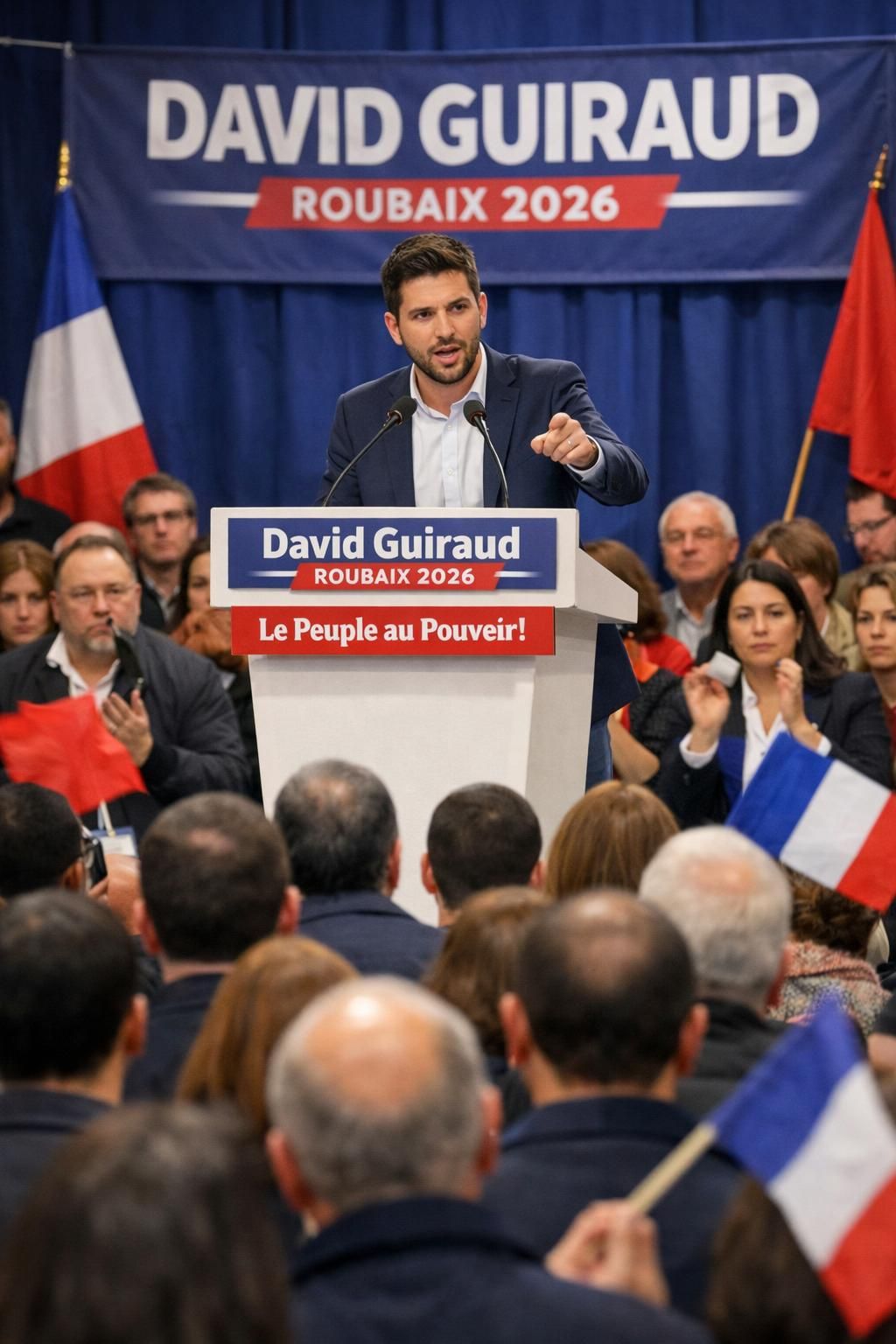 lors des municipales 2026 à roubaix, david guiraud (lfi) apparaît en tête selon un sondage ifop, avec une avance significative sur ses concurrents.