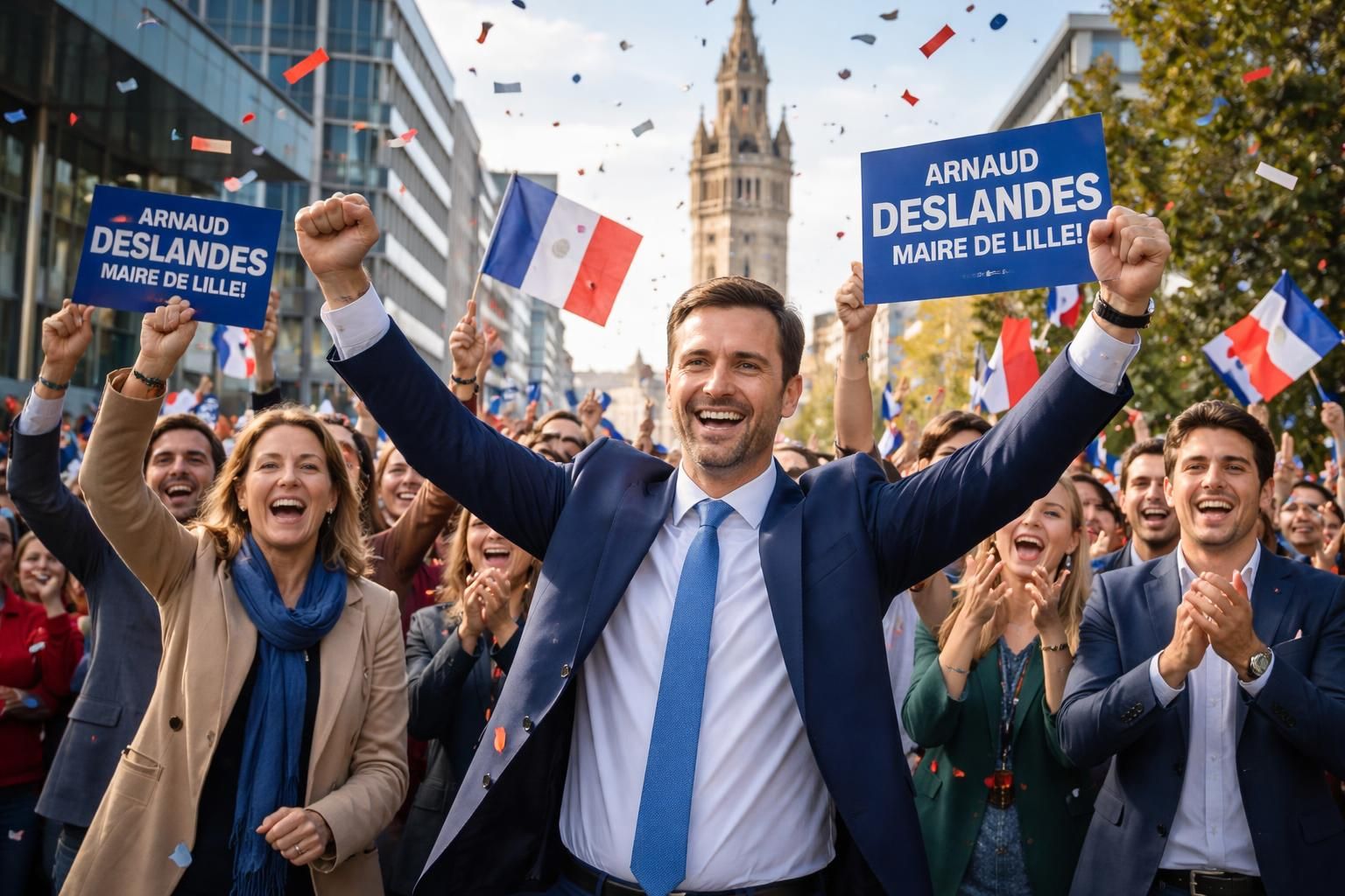 municipales 2026 : arnaud deslandes, maire socialiste sortant, remporte une victoire écrasante à lille, confirmant son leadership sans surprise.