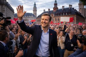 aux municipales 2026 à lille, arnaud deslandes, maire socialiste sortant, remporte une victoire éclatante sans aucune surprise, confirmant son leadership dans la ville.