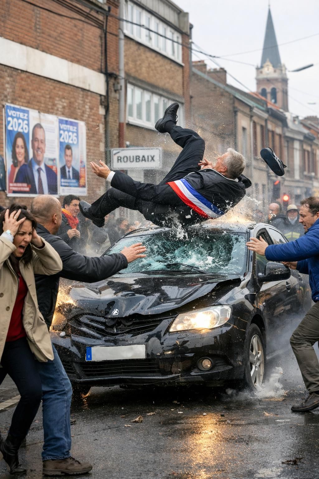 lors des municipales 2026 à roubaix, le maire sortant a été victime d'un incident spectaculaire : il a été foncé dessus, mais a évité le pire in extremis. découvrez tous les détails de cet événement marquant.