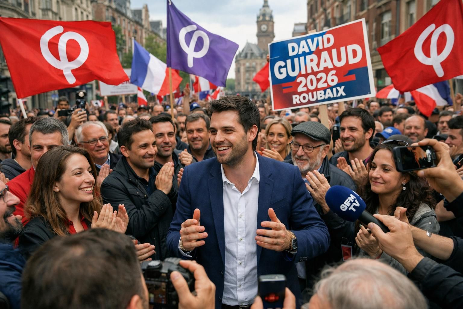 municipales 2026 à roubaix : le député lfi david guiraud en bonne position pour remporter une victoire prometteuse et transformer la ville.