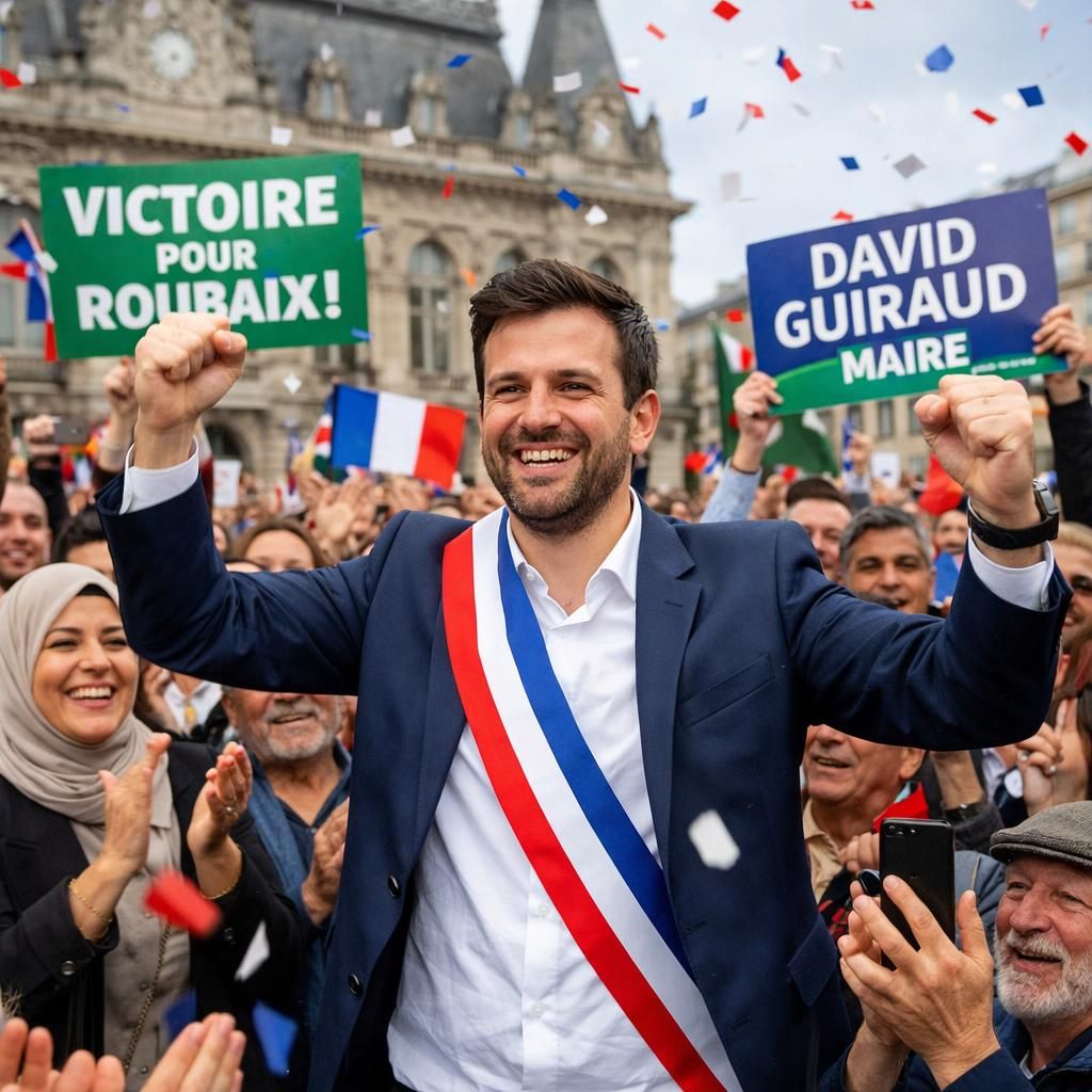 municipales : lfi fête ses victoires à roubaix et creil, tout en déplorant une défaite à toulouse lors d'une soirée électorale marquée par des résultats contrastés.