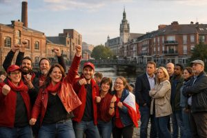 élections municipales à roubaix : les insoumis en tête, tandis qu'une coalition anti-lfi se prépare à riposter pour chambouler la donne politique locale.