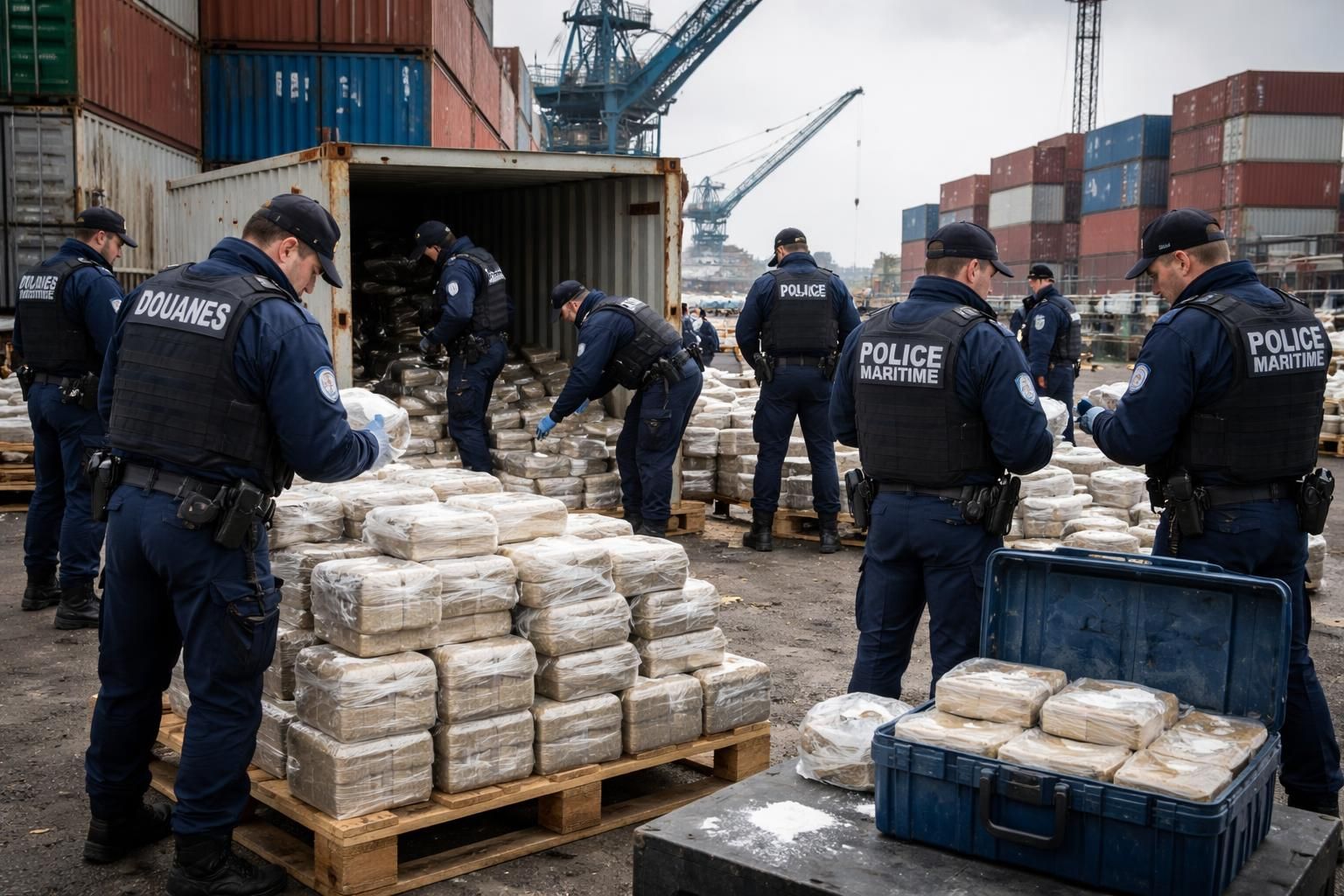 le port de dunkerque enregistre un record historique de saisie de cocaïne, conduisant à la création imminente d'une brigade anti-stupéfiants pour renforcer la lutte contre le trafic de drogue.