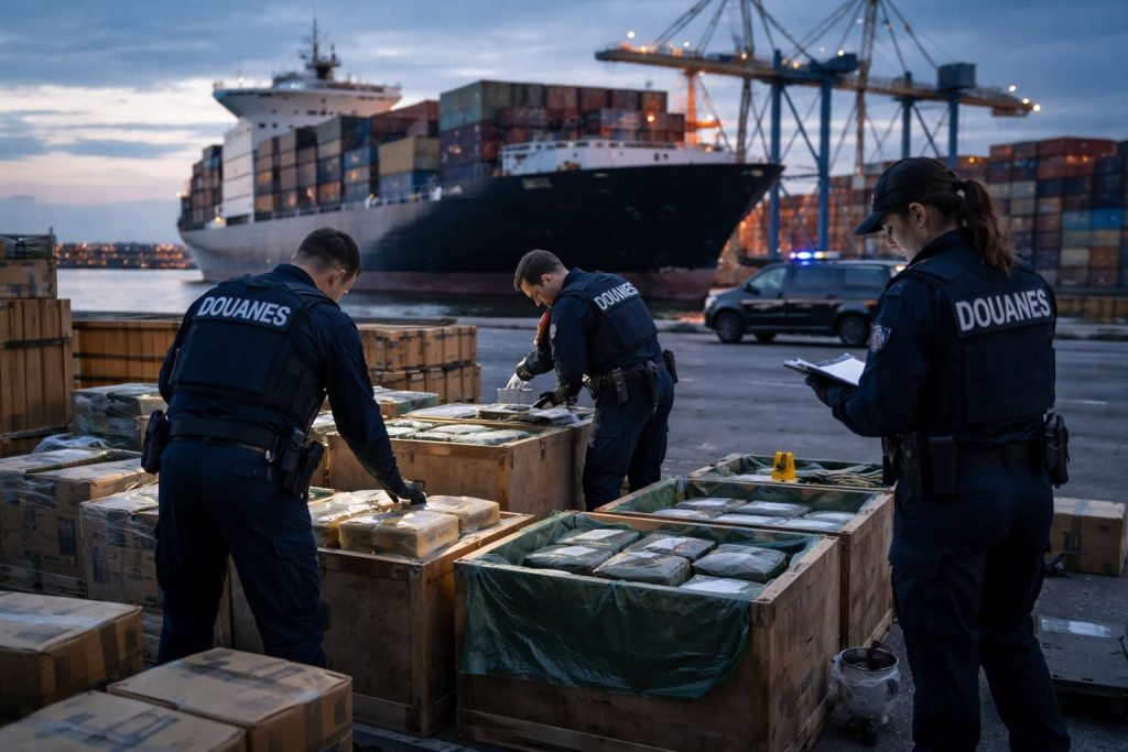 un record historique de saisie de cocaïne a été réalisé au port de dunkerque, entraînant la création imminente d'une brigade spéciale anti-stupéfiants pour renforcer la lutte contre le trafic de drogue.