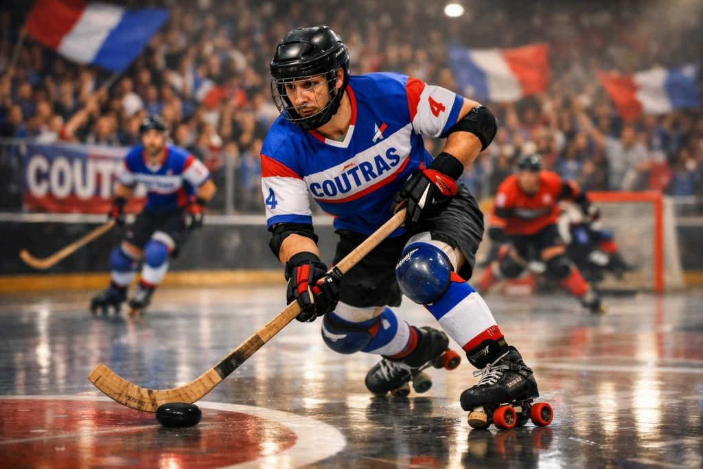 suivez le parcours de l'équipe de rink hockey de coutras, déterminée à décrocher une place pour le final four de la coupe de france et vivre une compétition intense.
