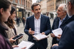 découvrez les derniers résultats du sondage à lille : arnaud deslandes en tête dans toutes les configurations pour les municipales.
