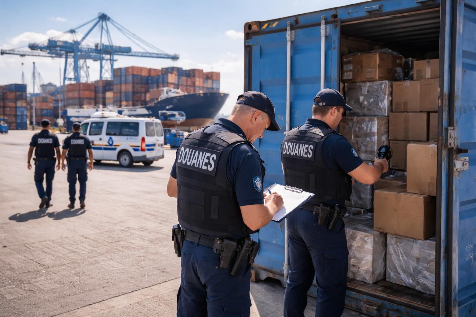 une saisie spectaculaire : les douaniers interceptent une importante quantité de cocaïne dissimulée dans des conteneurs à marchandises, renforçant la lutte contre le trafic de drogue.