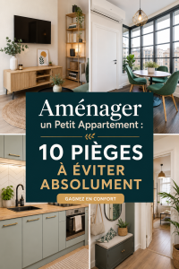 Aménagement d'un petit appartement avec des meubles fonctionnels