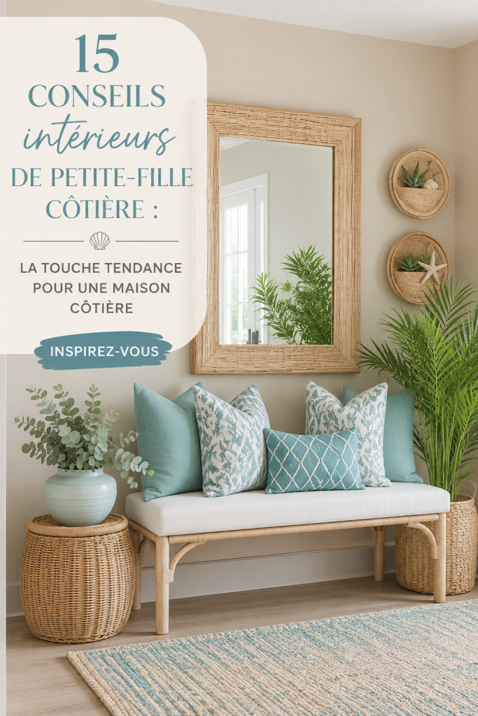 Intérieur lumineux avec des éléments de décoration côtière
