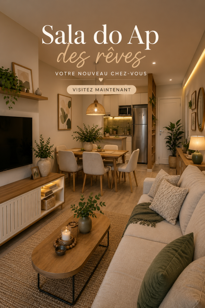 Salle moderne et élégante avec des meubles design et une décoration inspirante