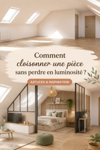 Intérieur moderne avec cloisons en verre préservant la lumière